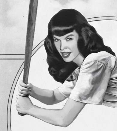 BETTIE AT THE BAT