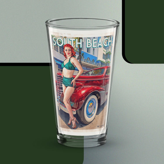 South Beach Shaker pint glass