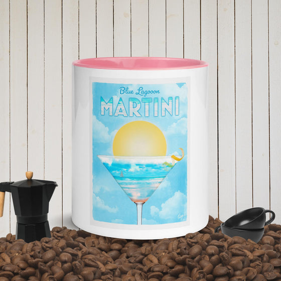 Blue Lagoon Martini Mug